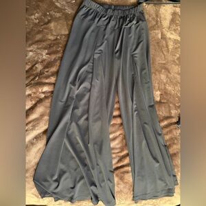Elegant Slate Wide-Leg Women's Pants